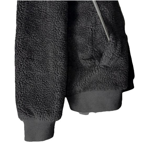 Ripndip Ignite Black Sherpa Jacket XL Pockets Red Lined Kitty Cat Flame Full Zip - Picture 6 of 10